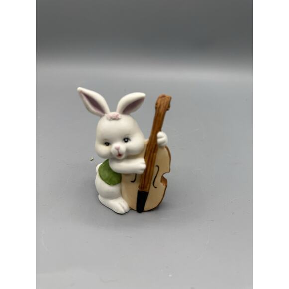 Vintage Enesco Bunnies palying Violin and Cello - Picture 8 of 13